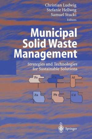 Municipal Solid Waste Management: Strategies and Technologies for Sustainable Solutions de Christian Ludwig