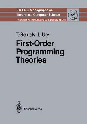 First-Order Programming Theories de Tamas Gergely