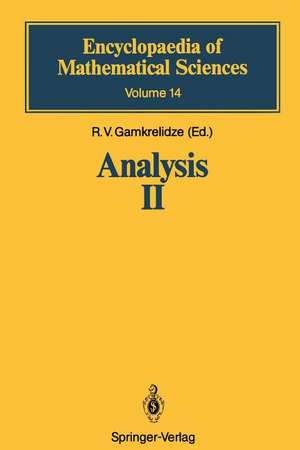 Analysis II: Convex Analysis and Approximation Theory de Vladimir M. Tikhomirov