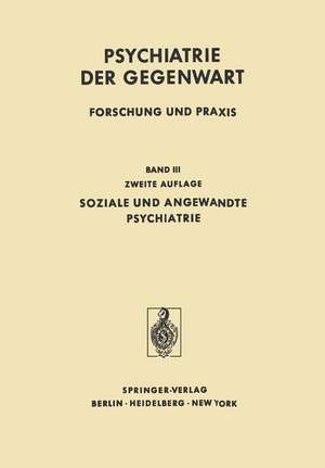 Soziale und Angewandte Psychiatrie de H. Argelander