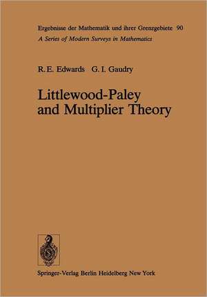 Littlewood-Paley and Multiplier Theory de R. E. Edwards