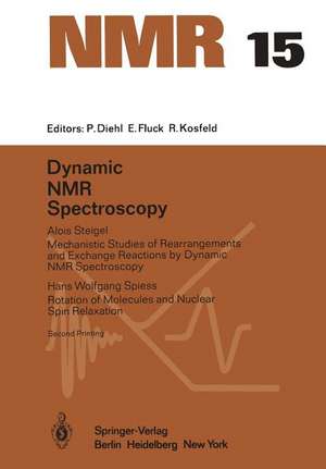 Dynamic NMR Spectroscopy de Alois Steigel