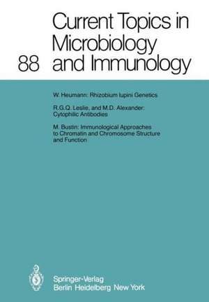 Current Topics in Microbiology and Immunology de W. Arber