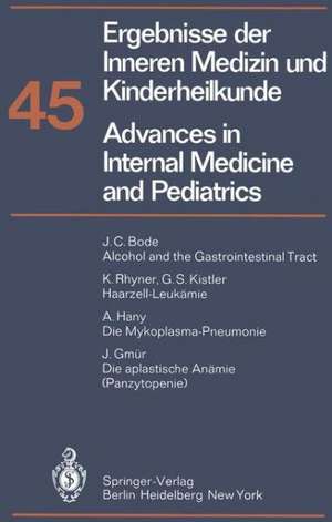 Ergebnisse der Inneren Medizin und Kinderheilkunde / Advances in Internal Medicine and Pediatrics de P. Frick