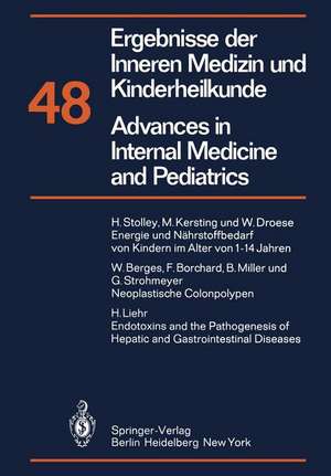 Ergebnisse der Inneren Medizin und Kinderheilkunde/Advances in Internal Medicine and Pediatrics: Neue Folge de P. Frick