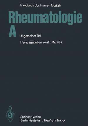 Rheumatologie A: Allgemeiner Teil de G. L. Bach