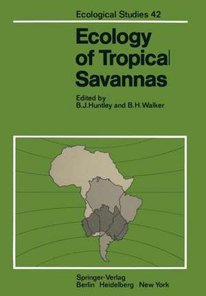 Ecology of Tropical Savannas de B. J. Huntley