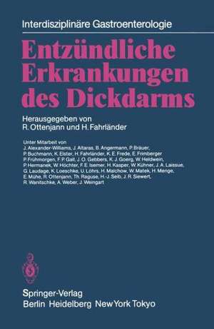 Entzündliche Erkrankungen des Dickdarms de R. Ottenjann