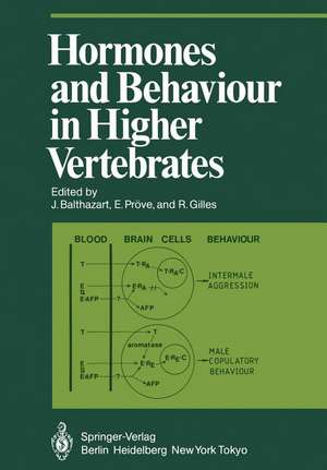 Hormones and Behaviour in Higher Vertebrates de J. Balthazart