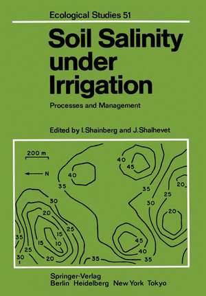 Soil Salinity under Irrigation: Processes and Management de I. Shainberg