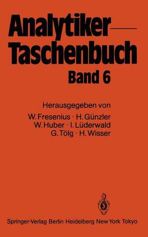 Analytiker-Taschenbuch de Wilhelm Fresenius
