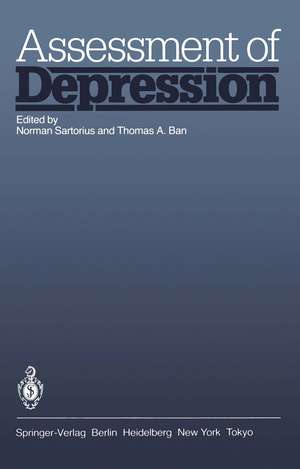 Assessment of Depression de Norman Sartorius