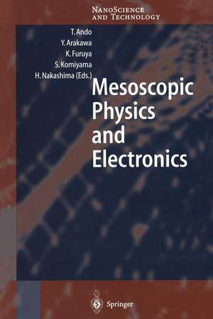 Mesoscopic Physics and Electronics de Tsuneya Ando