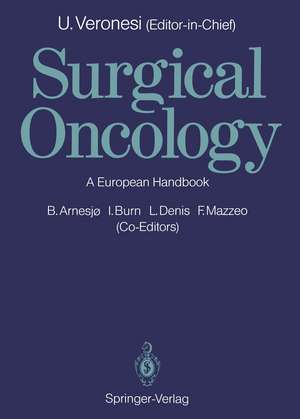 Surgical Oncology: A European Handbook de Bo Arnesjo