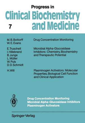 Drug Concentration Monitoring Microbial Alpha-Glucosidase Inhibitors Plasminogen Activators de Michael B Bottorff