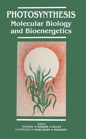 Photosynthesis: Molecular Biology and Bioenergetics de G.S. Singhal