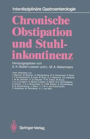 Chronische Obstipation und Stuhlinkontinenz de J. Barnert