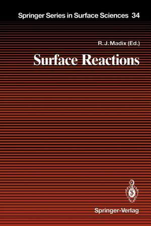 Surface Reactions de R. J. Madix