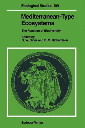 Mediterranean-Type Ecosystems: The Function of Biodiversity de George W. Davis