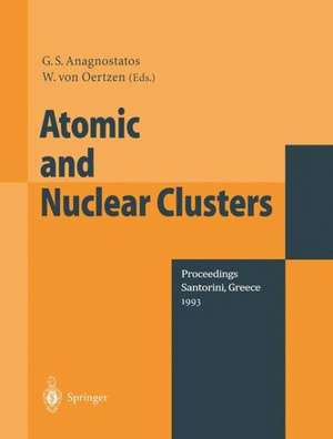 Atomic and Nuclear Clusters: Proceedings of the Second International Conference at Santorini, Greece, June 28 – July 2, 1993 de G. S. Anagostatos