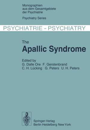 The Apallic Syndrome de E. Rothemund