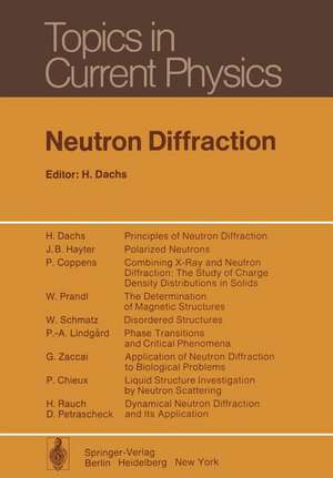 Neutron Diffraction de H. Dachs