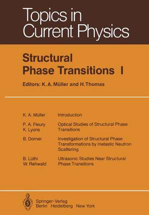 Structural Phase Transitions I de K.A. Müller