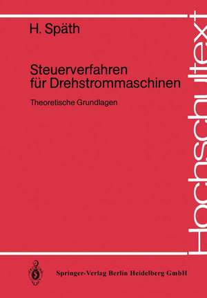 Steuerverfahren für Drehstrommaschinen: Theoretische Grundlagen de H. Späth