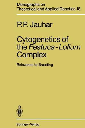 Cytogenetics of the Festuca-Lolium Complex: Relevance to Breeding de Prem P. Jauhar