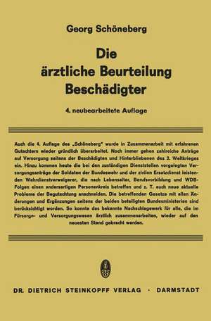 Die Ärztliche Beurteilung Beschädigter de Georg Schöneberg