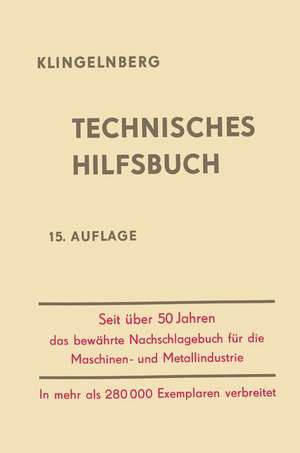 Klingelnberg Technisches Hilfsbuch de W. Ferdinand Klingelnberg