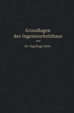 Grundlagen des Ingenieurholzbaus de Hugo Seitz