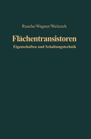 Flächentransistoren: Eigenschaften und Schaltungstechnik de Georg Rusche