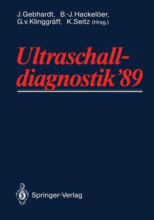 Ultraschall-diagnostik ’89: Drei-Länder-Treffen Hamburg de J. Gebhardt