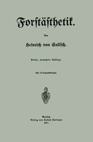 Forstästhetik de Heinrich von Salisch