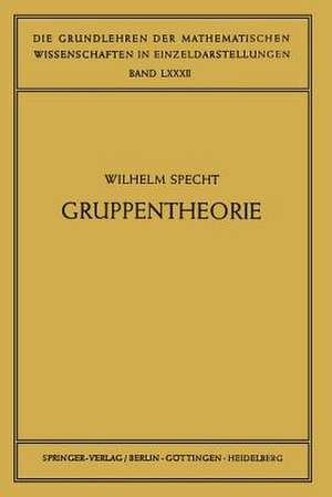 Gruppentheorie de Wilhelm Specht