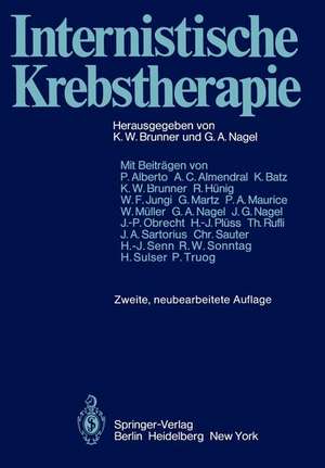 Internistische Krebstherapie de K. W. Brunner