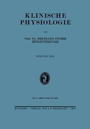 Klinische Physiologie de Berhard Stuber