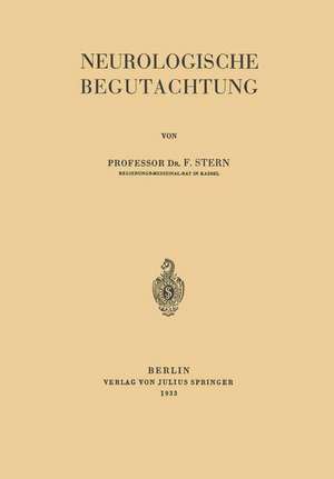 Neurologische Begutachtung de F. Stern