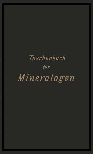 Taschenbuch für Mineralogen de Carl Riemann