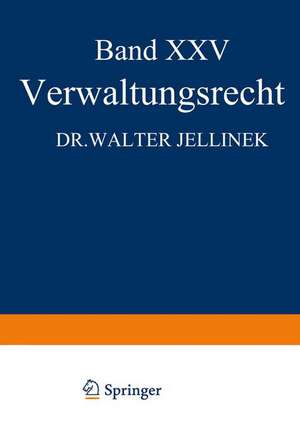 Verwaltungsrecht de Walter Jellinek