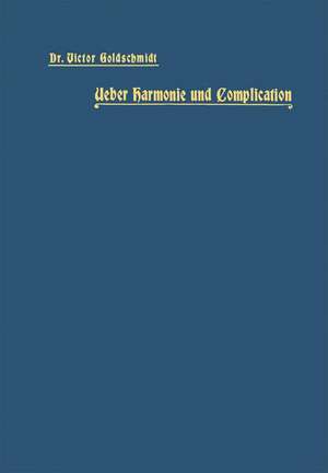 Ueber Harmonie und Complication de Victor Goldschmidt