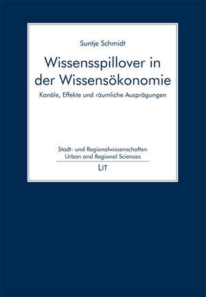 Wissensspillover in der Wissensökonomie de Suntje Schmidt