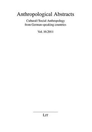 Anthropological Abstracts 10/2011 de Ulrich Oberdiek