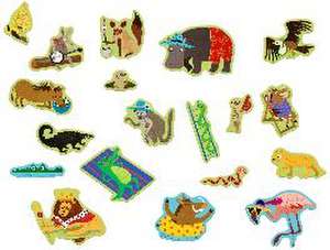 Wimmel-Stickerwelt - Wilde Tiere de Mariana Ruiz Johnson