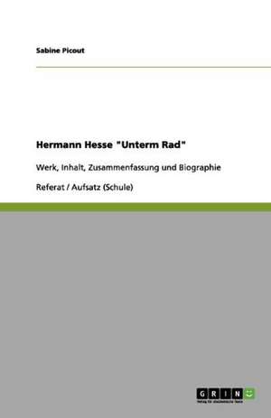 Hermann Hesse "Unterm Rad" de Sabine Picout