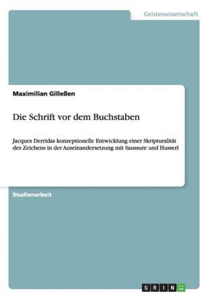 Die Schrift vor dem Buchstaben de Maximilian Gilleßen