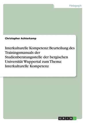 Interkulturelle Kompetenz de Christopher Achterkamp