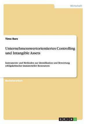 Unternehmenswertorientiertes Controlling und Intangible Assets de Timo Barz