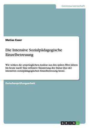 Die Intensive Sozialpädagogische Einzelbetreuung de Matias Esser